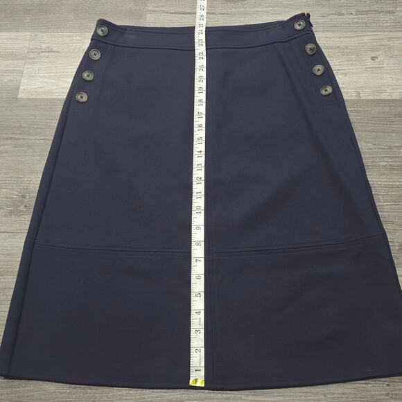 Liz Claiborne Navy Blue Side Zip Pencil Skirt - Picture 5 of 6
